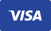 Visa logo on a blue background. Credit card payment option. Turn Key Locksmith, Phoenix AZ