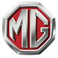 MG car logo. Red octagon with silver MG letters. Turn Key Locksmith, Phoenix AZ