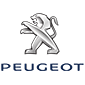 Peugeot logo featuring a silver lion on a dark blue background. Turn Key Locksmith, Phoenix AZ